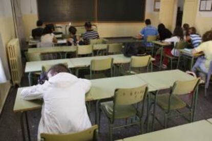 Alumnos en un aula. EFE/Archivo