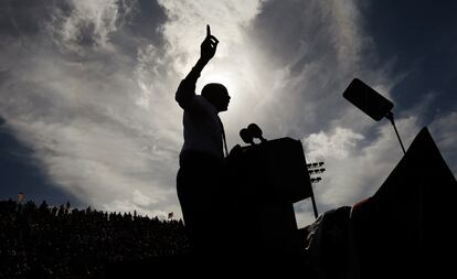 El presidente Obama, durante un acto en Delray Beach, Florida, el 23 de octubre.