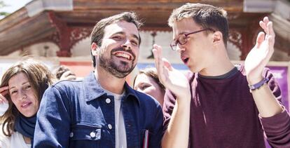 Alberto Garzón e Íñigo Errejón, en A Coruña.