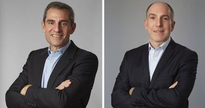 Martín Tolcachir, a la izquierda. A la derecha, Stephan Ducharme.