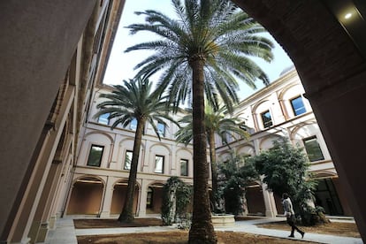 El claustro del museo recién rehabilitado.