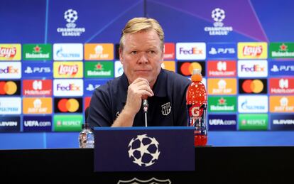 Ronald Koeman, en la Ciudad Deportiva del Barcelona.