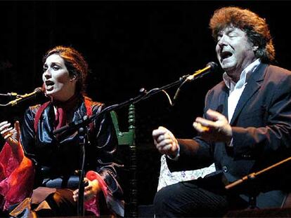 Estrella y Enrique Morente en el Festival de Guitarra de Córdoba