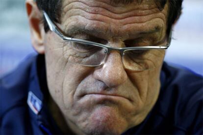 Fabio Capello, durante una rueda de prensa.