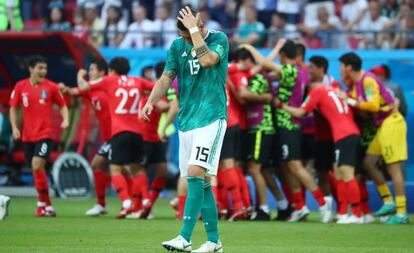 Sule lamenta o primeiro gol sul-coreano.