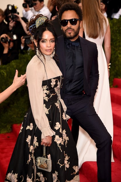 Lenny Kravitz y Lisa Bonet