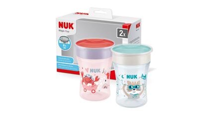 Pack de vasos antiderrame para bebés NUK Magic, varios diseños