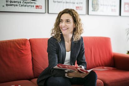 Meritxell Batet, durant l'entrevista