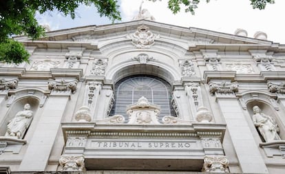 Fachada del Tribunal Supremo en Madrid.