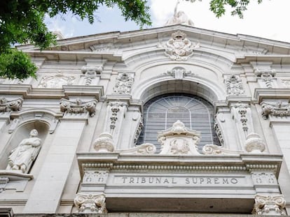 Fachada del Tribunal Supremo en Madrid.