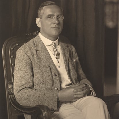 El filósofo alemán Moritz Schlick (1882-1936), en 1930.