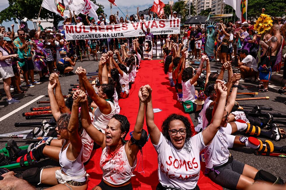 Las manifestaciones por el Día Internacional de la Mujer en América, en ...