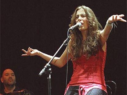 Sasha, actuando anoche en Málaga.