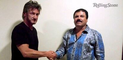 Sean Penn con El Chapo Guzmán.