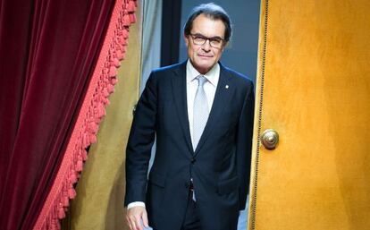 El presidente catalán, Artur Mas, en el Parlament.