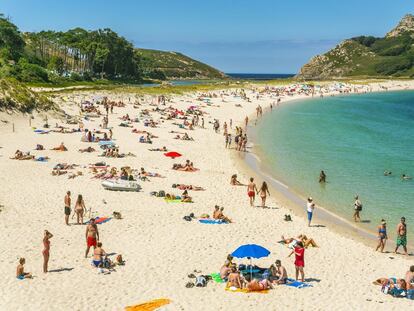 Playa de Rodas, en las Islas Cíes (Galicia).