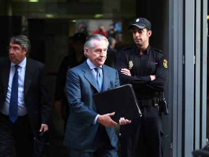 Miguel Blesa a la salida de la Audiencia Nacional.