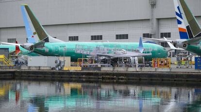 Aviones de la variante B737 MAX en la fábrica de Renton, Washington