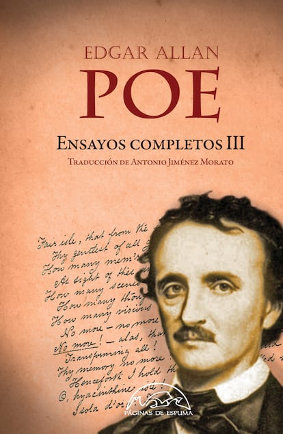 Portada de 'Ensayos completos III', de Edgar A. Poe.