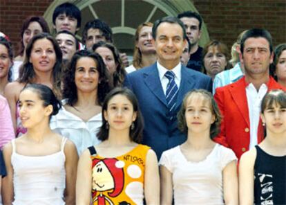 El presidente ha recibido en La Moncloa a miembros del equipo olímpico español.