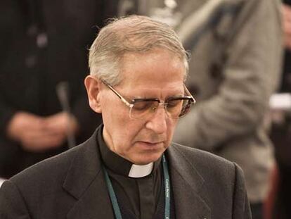 Adolfo Nicolás, nuevo superior general de los jesuitas, durante el cónclave celebrado en Roma.