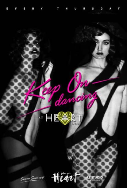 Nuevo cartel de 'Keep on Dancing', definida por la web del Heart Ibiza cono "la fiesta de la buena onda y el sonido groovy house".