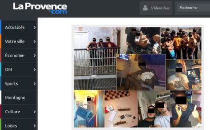 Fotografías difundidas por los presos, publicadas por LaProvence.com