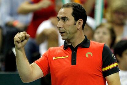 Albert Costa, durante la eliminatoria de la Copa Davis frente a Estados Unidos.