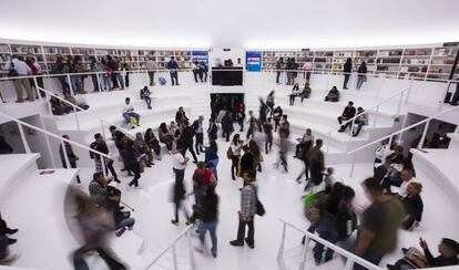 The Madrid pavilion at the Guadalajara International Book Fair.