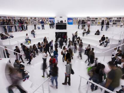 The Madrid pavilion at the Guadalajara International Book Fair.