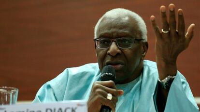 Lamine Diack, en Cali, en julio pasado.