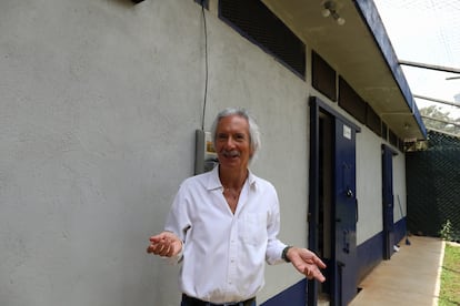 José Rubén Zamora, en la cárcel Mariscal Zavala, este viernes en Ciudad de Guatemala.