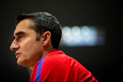 Valverde, en la ciudad deportiva del Barcelona.