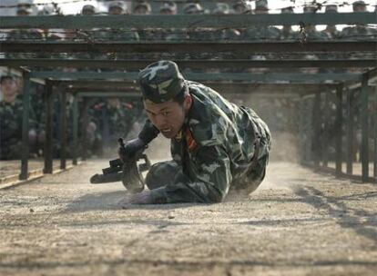 Un soldado del Ejército de Liberación Popular de China.
