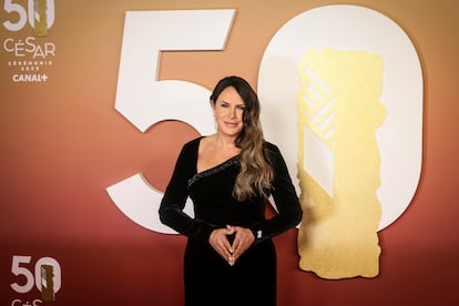 Karla Sofia Gascon Posa, on February 28, at the César Awards.