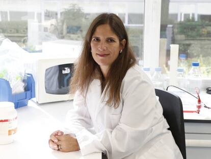 Claudia Jiménez, directora general de Algenex, en las nuevas instalaciones de la compañía, en Tres Cantos.