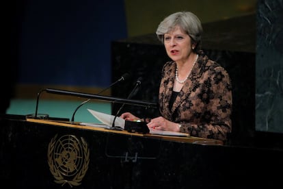 Theresa May, primera ministra del Reino Unido, afirmó ante la Asamblea General de Naciones Unidas que la comunidad internacional debe esforzarse "más que nunca" para demostrar la utilidad de la ONU. Se expresó a favor de una reforma de la ONU y del sistema internacional para poder hacer frente a "los desafíos del siglo XXI", poniendo de relieve el creciente problema climático y del terrorismo global, que ha afectado al Reino Unido estos últimos meses.