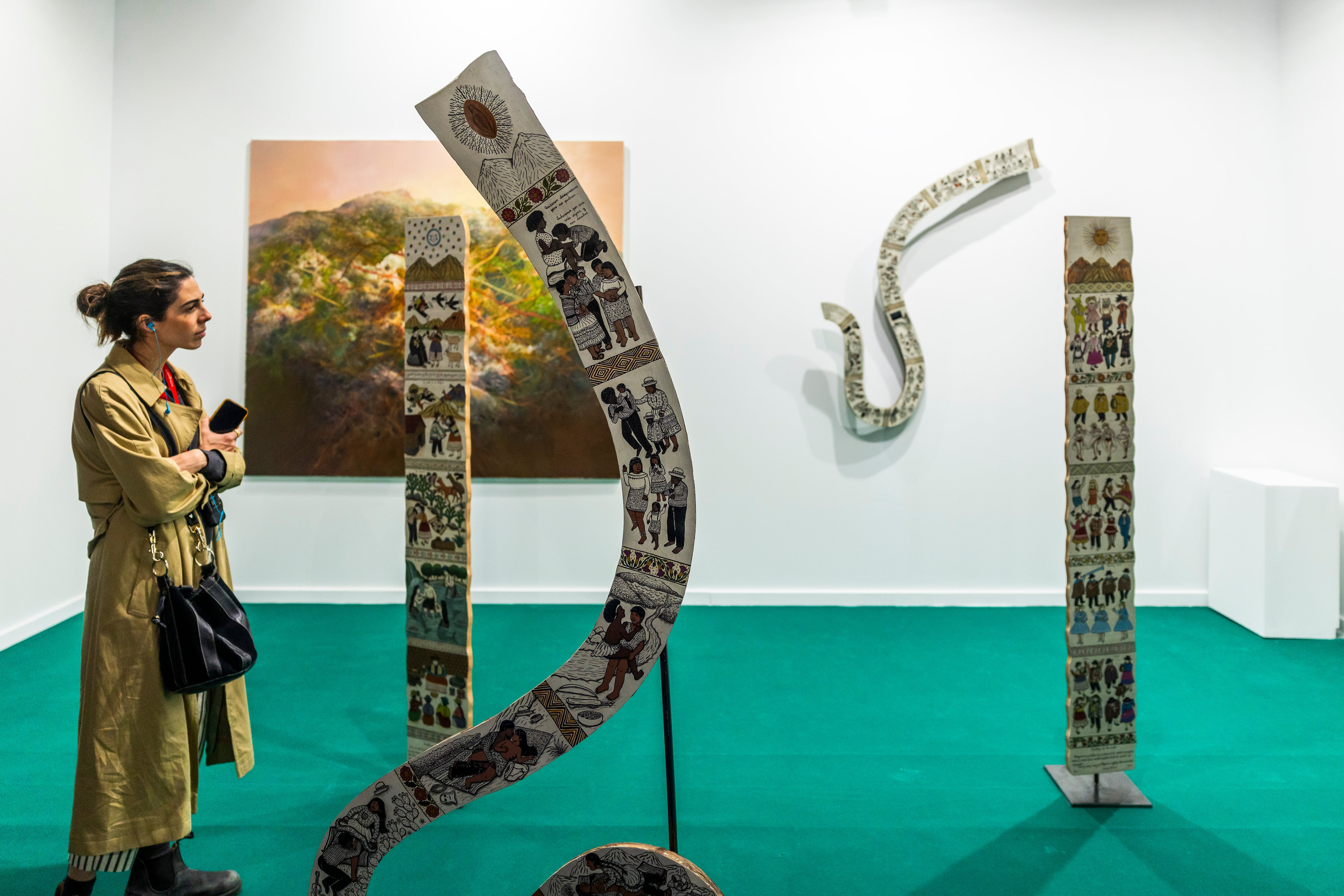 Obras de Venuca Evanán en la galería Enhorabuena. 