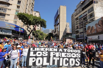 Machado se ha dirigido a sus seguidores desde el municipio Chacao y ha advertido al oficialismo de que respetara los resultados de las elecciones del 28 de julio.