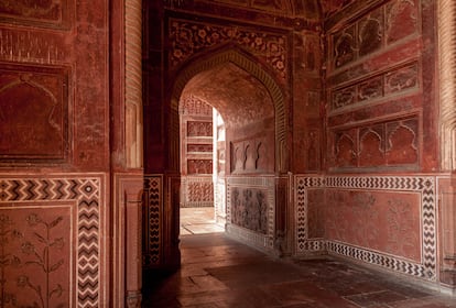 Interior del Taj Mahal.