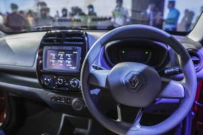 Detalle del interior del nuevo modelo Kwid de Renault