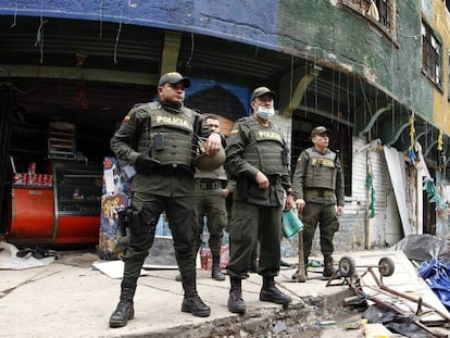 Dispositivo policial en mayo pasado, en la zona conocida como el Bronx. 