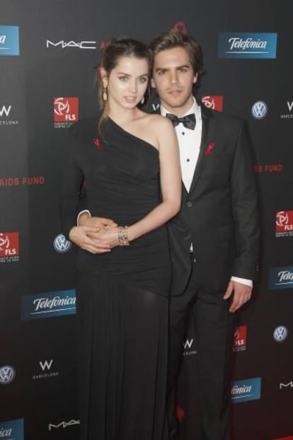 Ana de Armas con el que fue su marido durante dos años, el también actor Marc Clotet, en un evento celebrado en Barcelona en 2011.