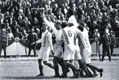 A frame from the movie <i>Escape to Victory.</i>