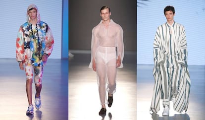 Modelos de Krizia Robustella, Mans Concept y Marrakshi Life presentados en 080 Barcelona Fashion.