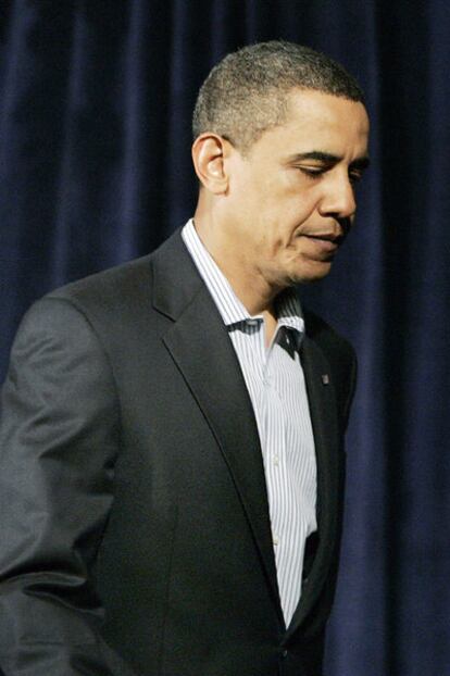 Barack Obama, en la base militar de Kaneohe, en Hawai, el martes.