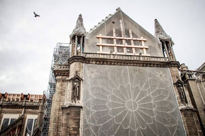 Notre Dame, este martes en París.