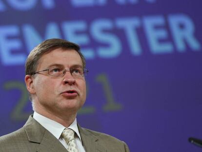 El vicepresidente ejecutivo de la Comisión Europea, Valdis Dombrovskis.