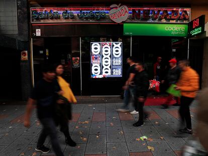 Fachada del salón de juego Nevada, de la empresa Codere, en Madrid, en una imagen de 2019.