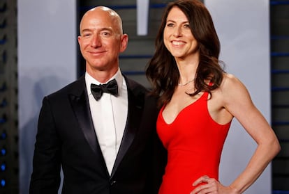 Jeff Bezos y su ex esposa MacKenzie Bezos.